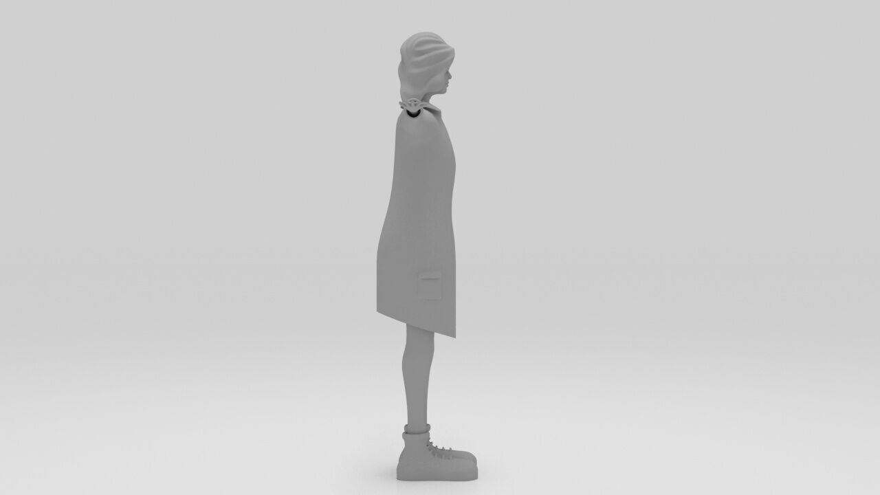 Character Rana rigged  lowpolys  Low-poly 3D model_6