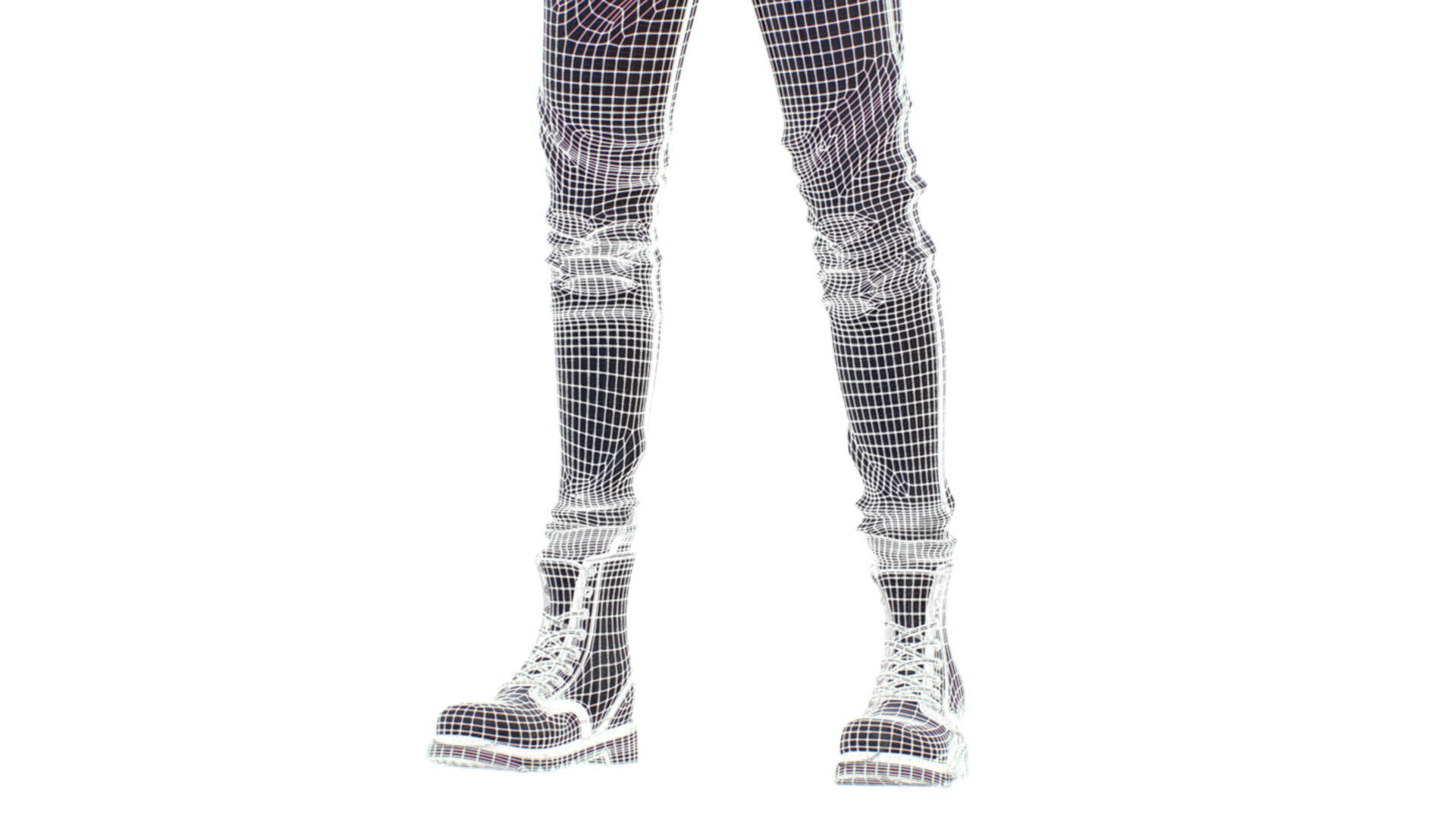 Man Rocker Rockstar Student Casual Male Leather Jacket 3D model_21