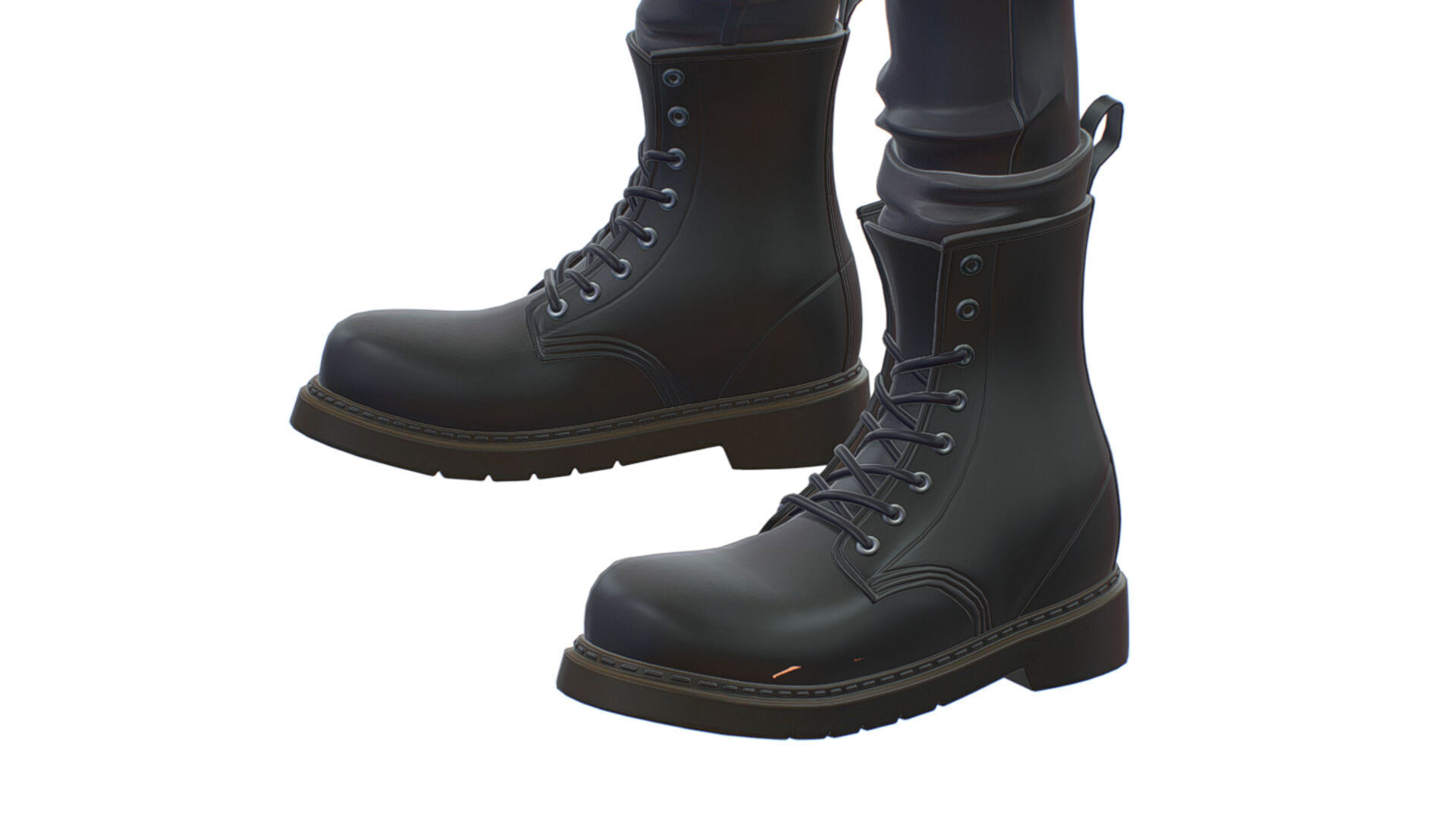 Man Rocker Rockstar Student Casual Male Leather Jacket 3D model_12