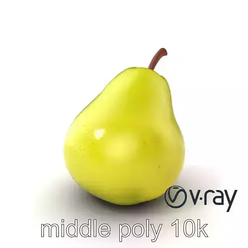 Green Pear Smooth Surface model pack