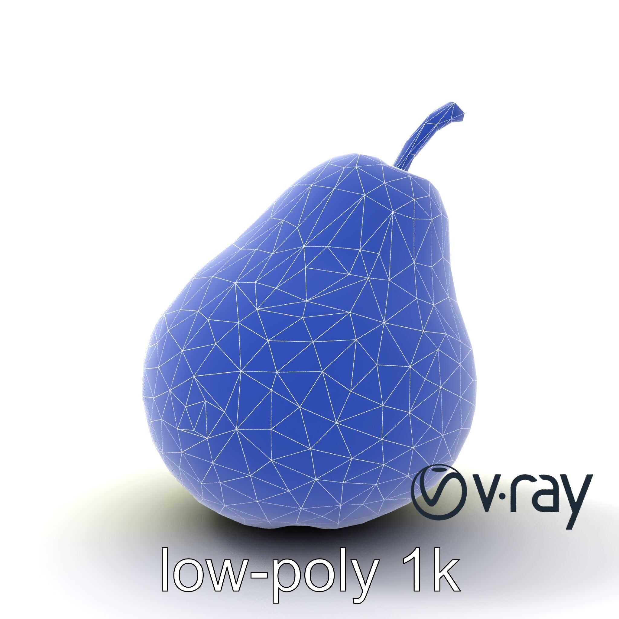 Green Pear Smooth Surface model pack Low-poly 3D model_18