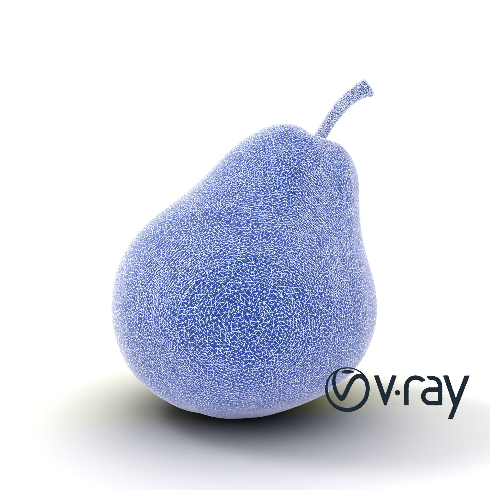 Green Pear Smooth Surface model pack Low-poly 3D model_31