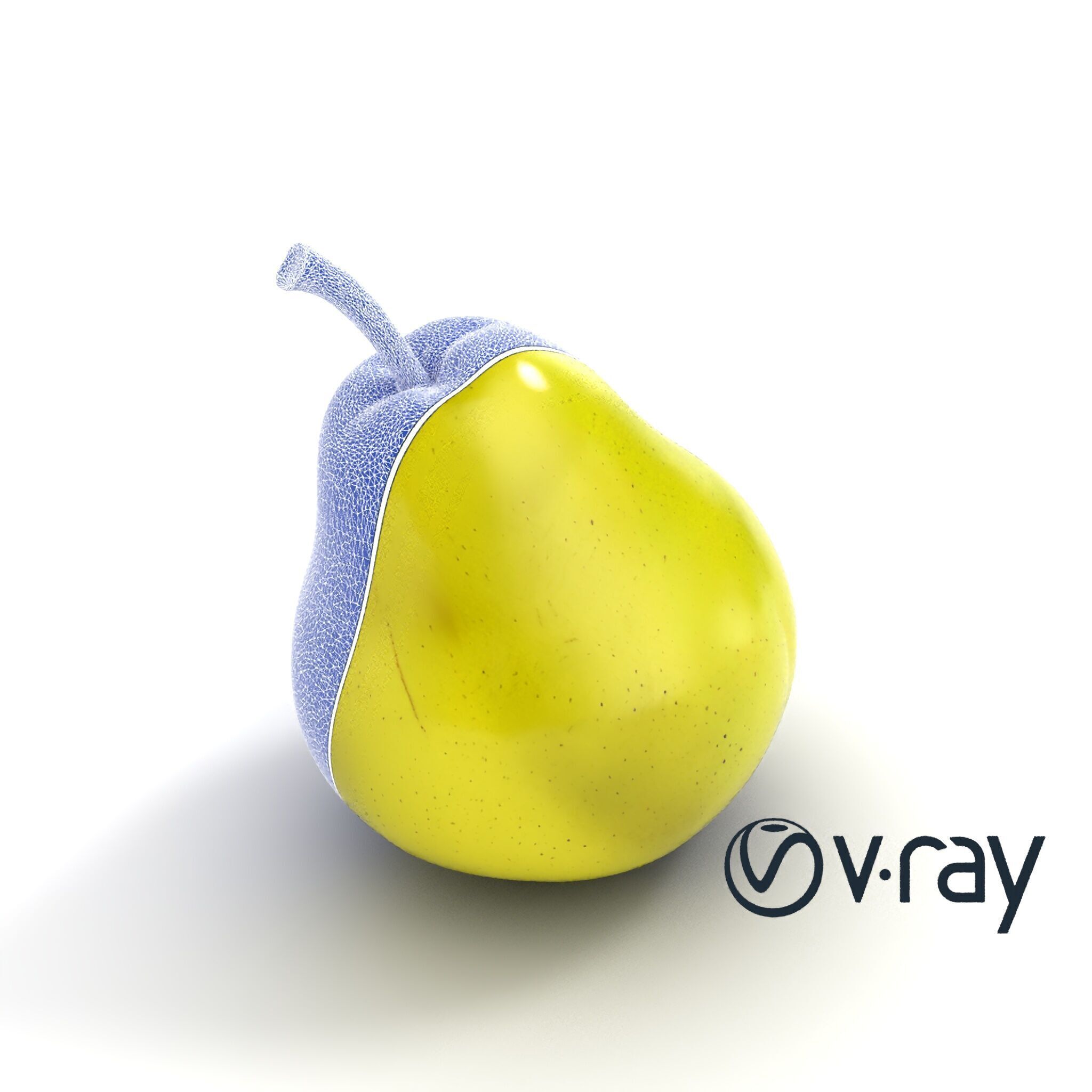 Green Pear Smooth Surface model pack Low-poly 3D model_19