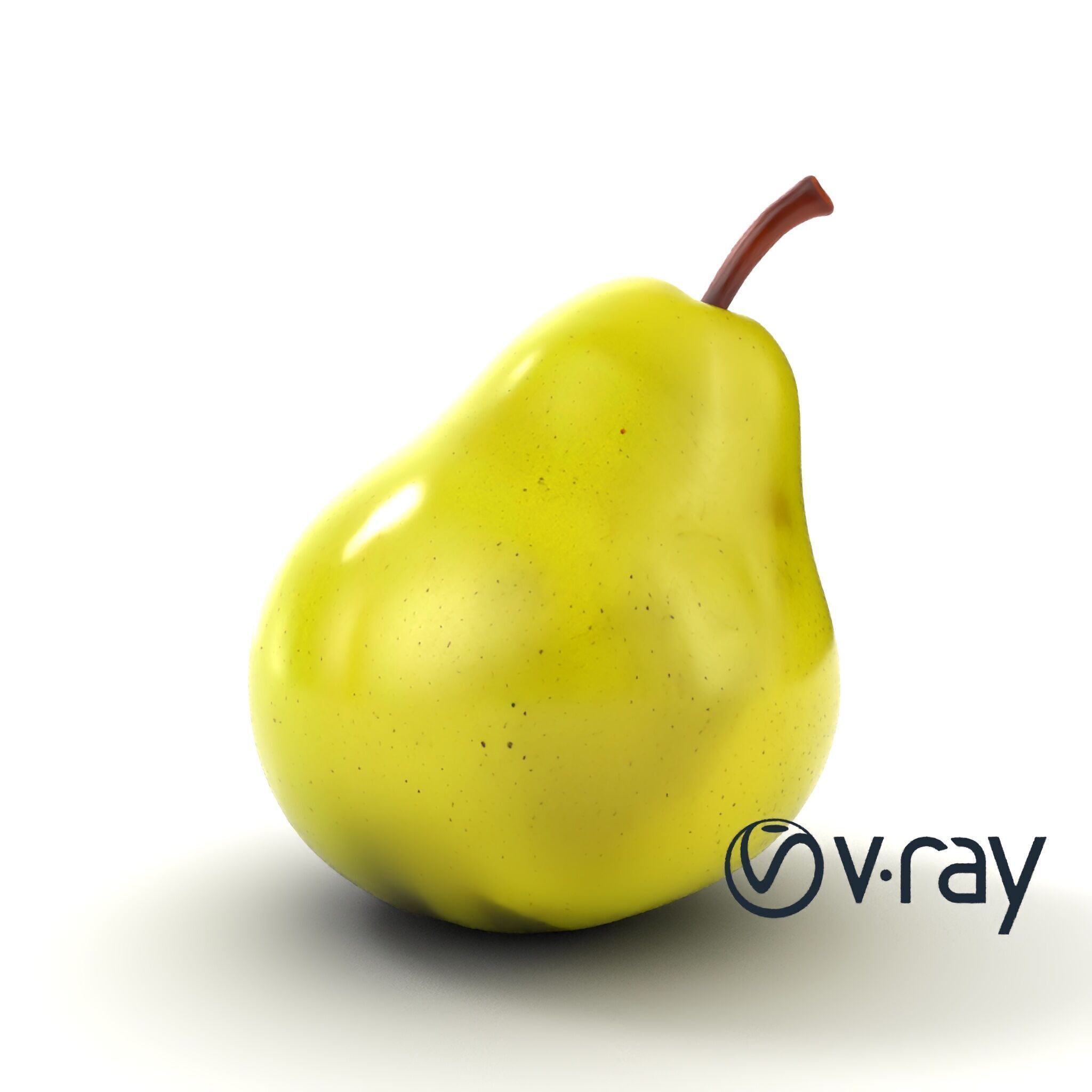 Green Pear Smooth Surface model pack Low-poly 3D model_26