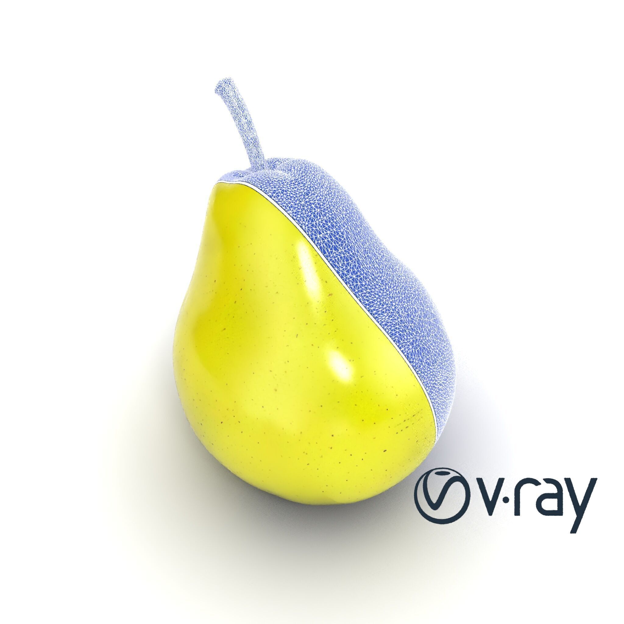 Green Pear Smooth Surface model pack Low-poly 3D model_20