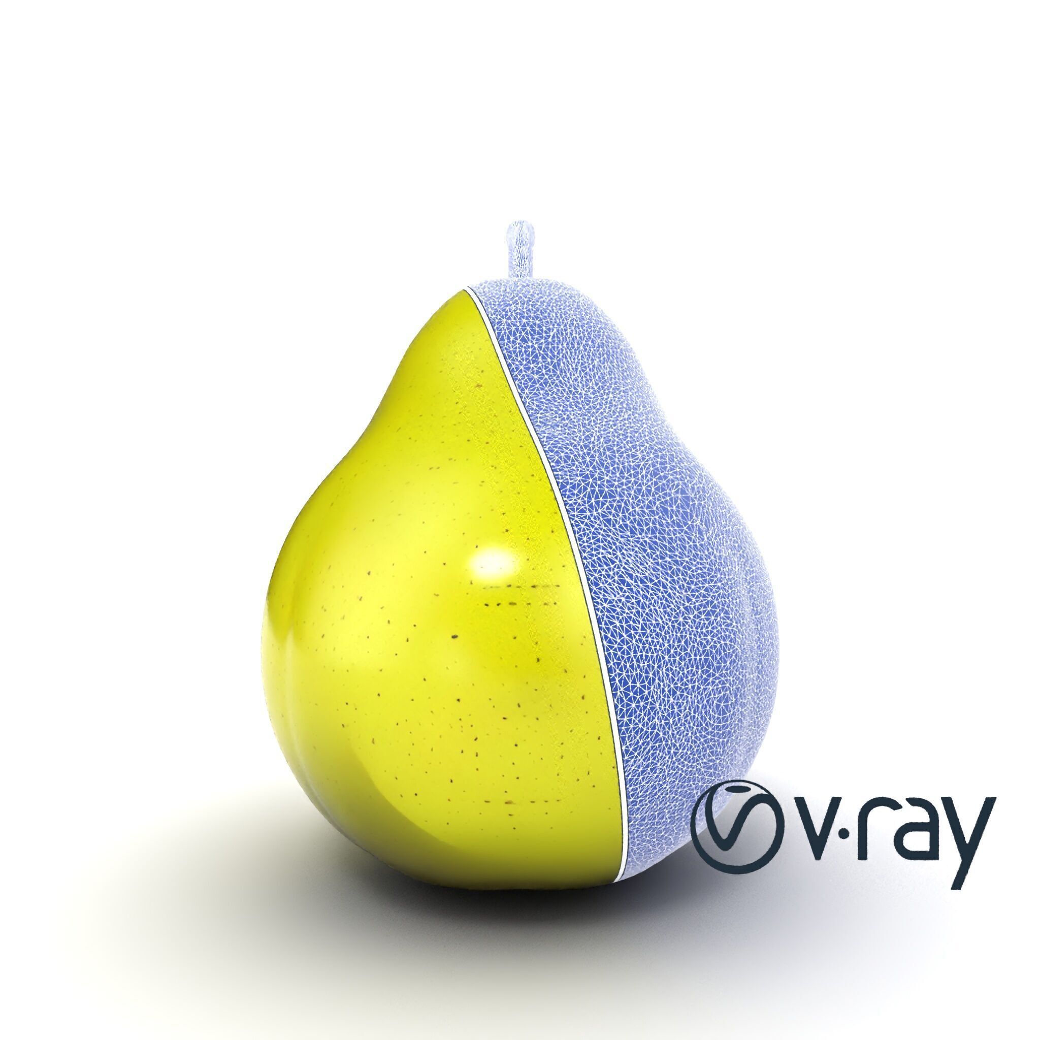 Green Pear Smooth Surface model pack Low-poly 3D model_17