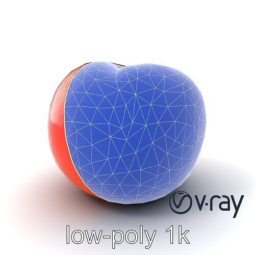 Realistic Juicy Peach 3D model pack Low-poly 3D model 6