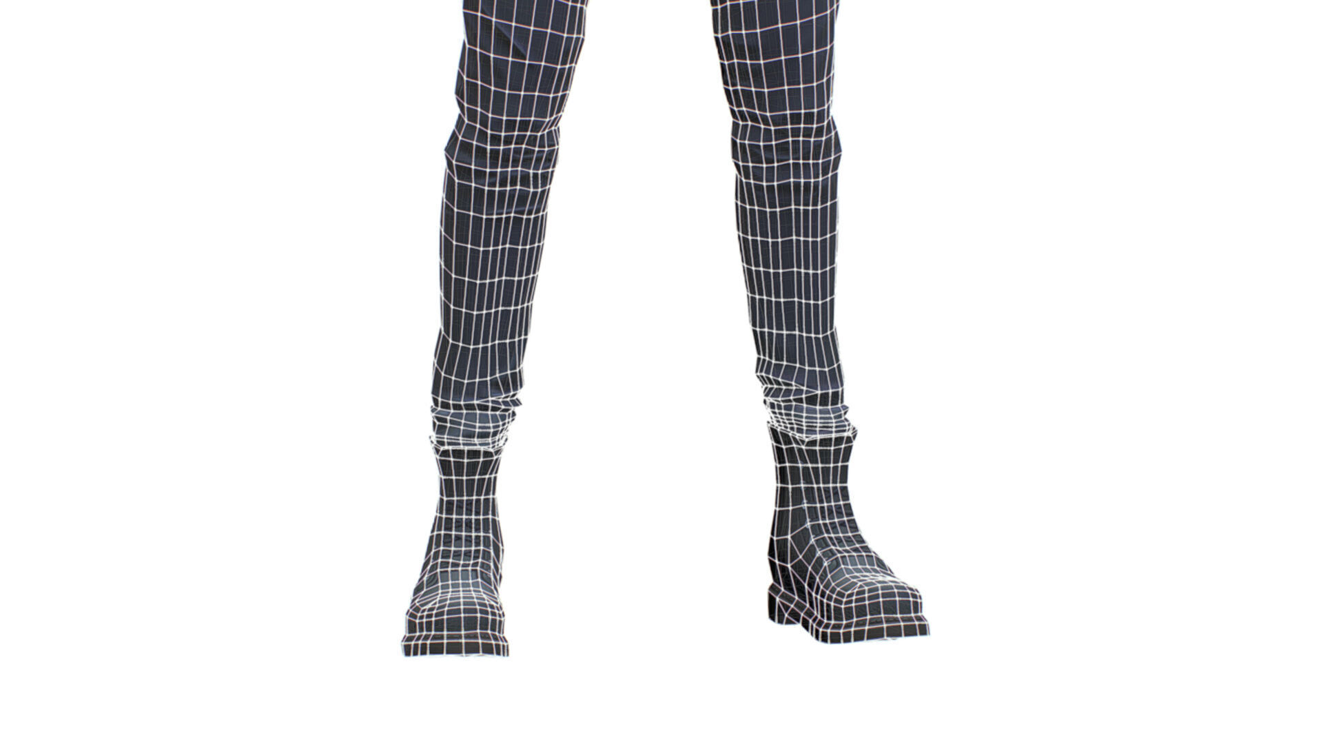 Man Rocker Rockstar Student Casual Male Leather Jacket Low-poly 3D model_20