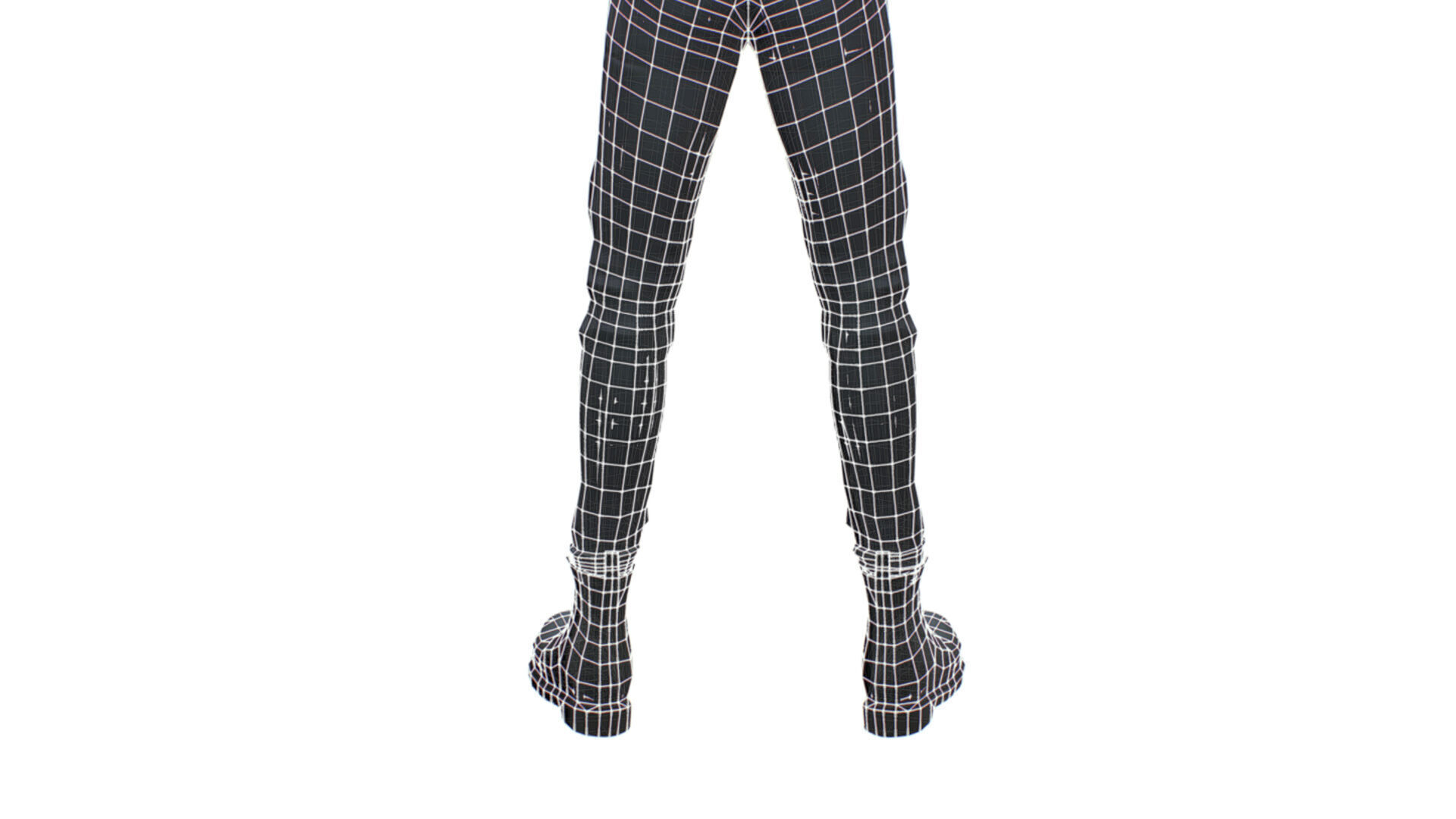 Man Rocker Rockstar Student Casual Male Leather Jacket Low-poly 3D model_21