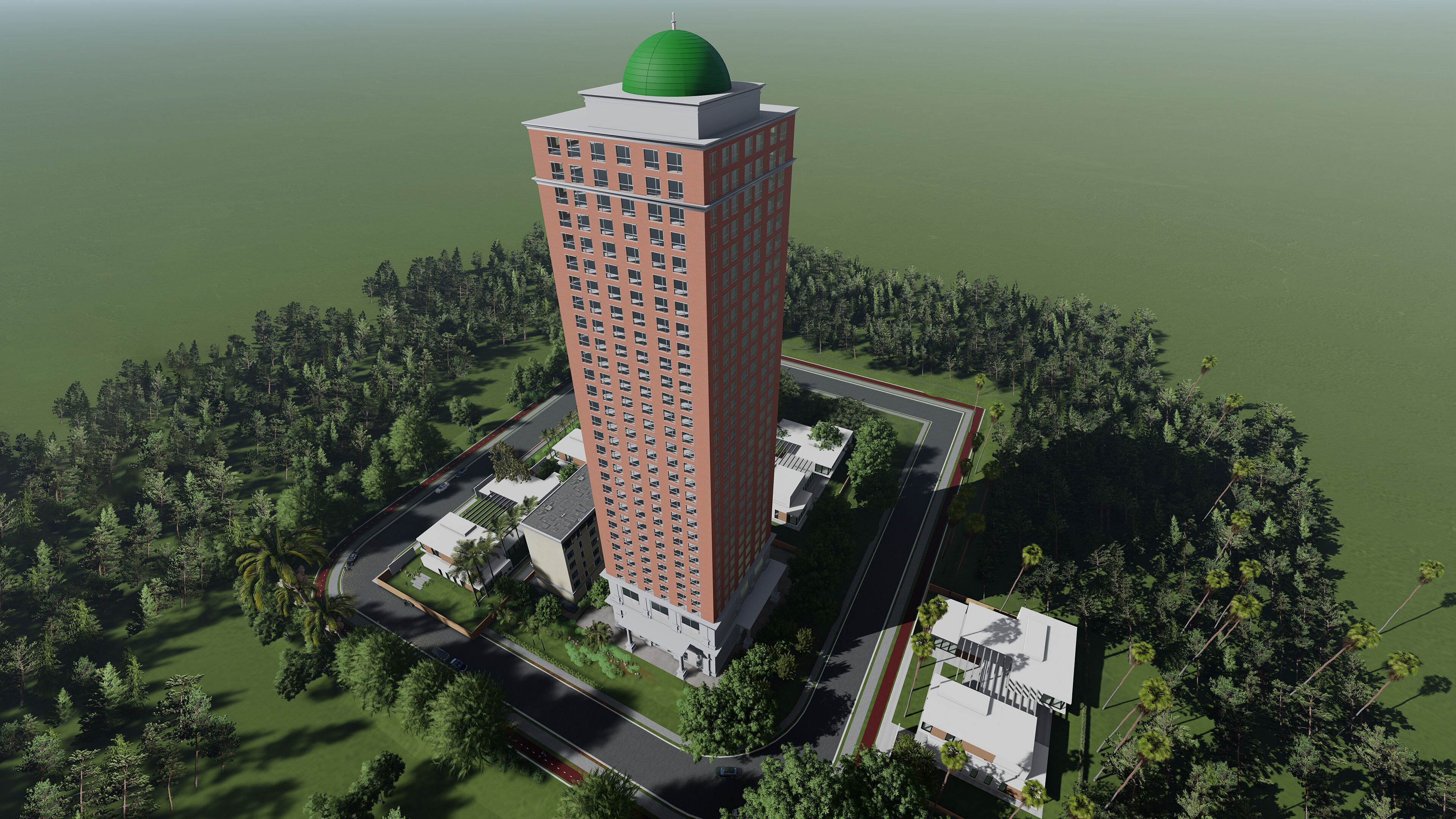 Apartment Building 3d Model Low-poly 3D model_2