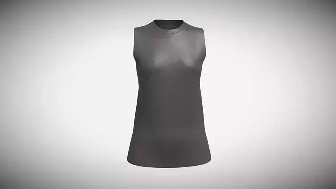 Ladies Tank Tops V3 In Low Poly