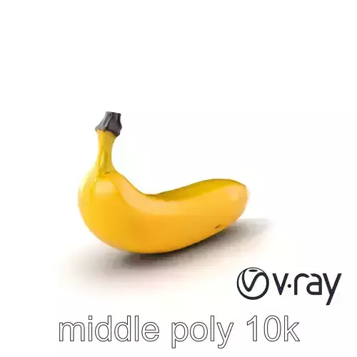 Realistic Curved Banana Model Pack