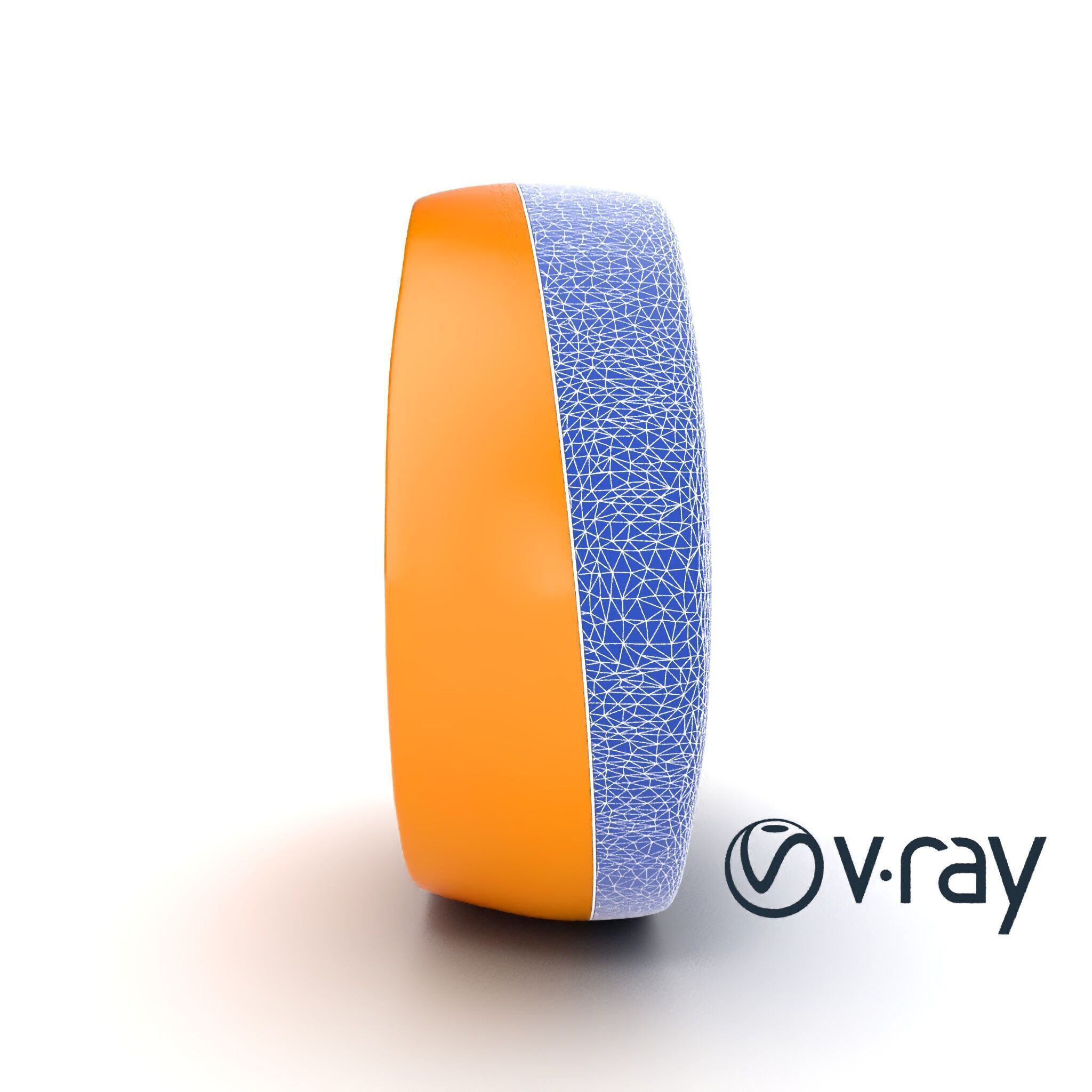 Orange Textured Slice Realistic Model Pack Low-poly 3D model_16