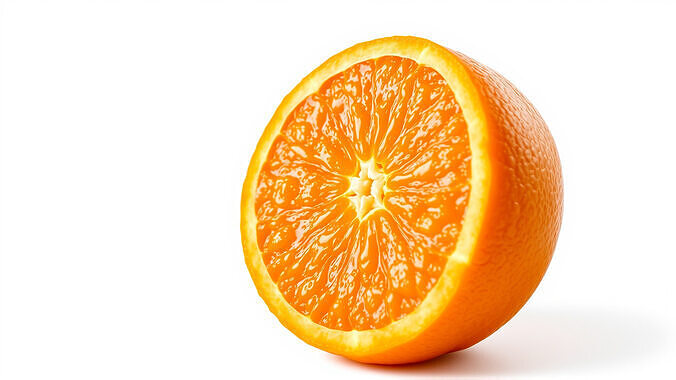 Orange Textured Slice Realistic Model Pack Low-poly 3D model 4