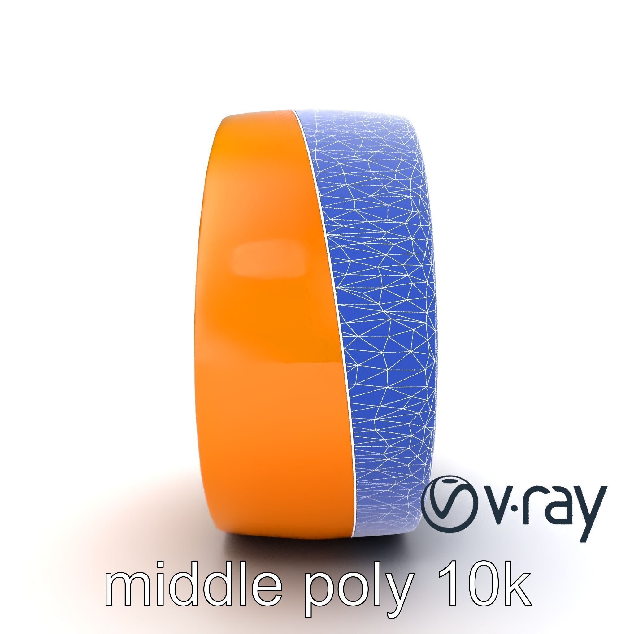 Orange Textured Slice Realistic Model Pack Low-poly 3D model_28