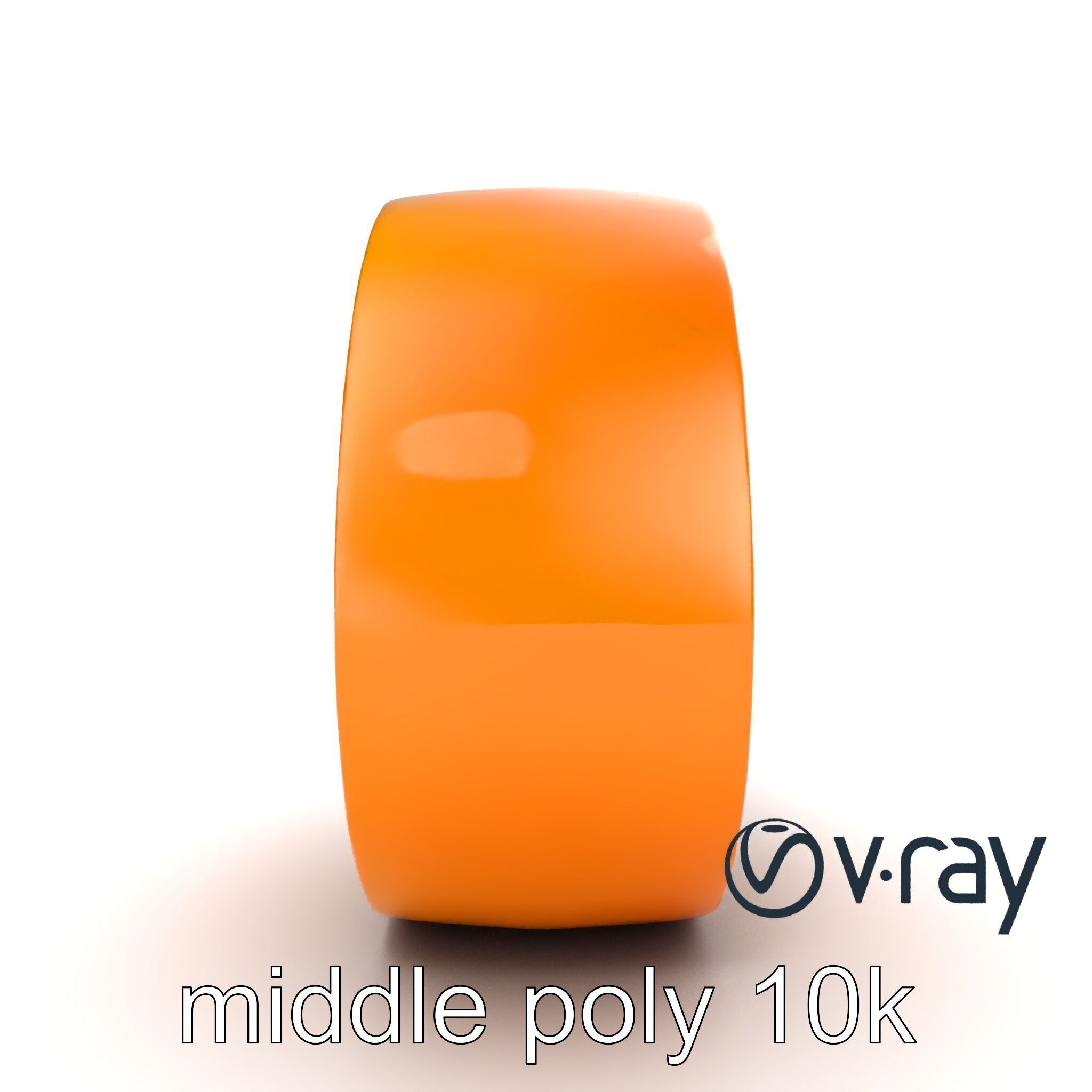 Orange Textured Slice Realistic Model Pack Low-poly 3D model_13