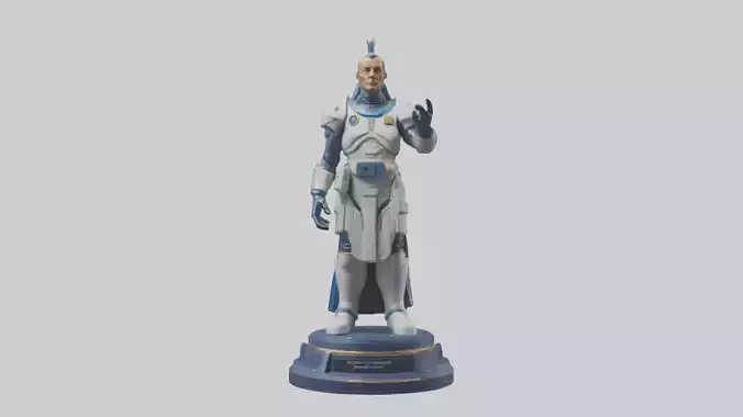 Intergalactic Commander statue model 2