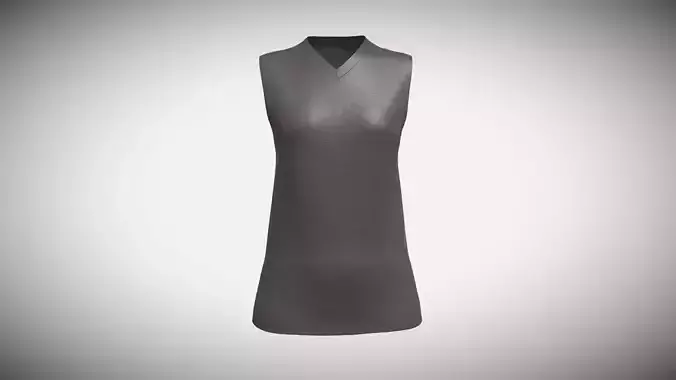 Ladies Tank Tops V4 In Low Poly