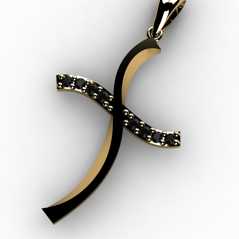 60 Plus Cross Pendants 3dm 3D print model_96