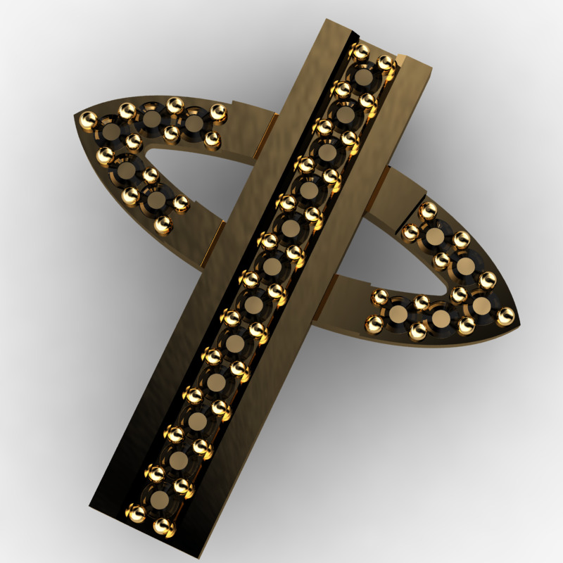 60 Plus Cross Pendants 3dm 3D print model_70