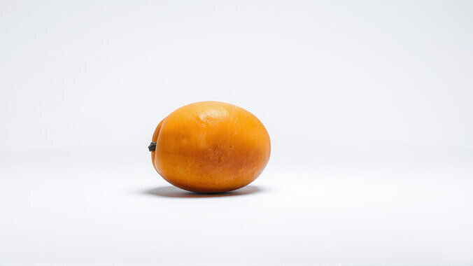 Warm Orange-Yellow Apricot Model Pack Low-poly 3D model 4