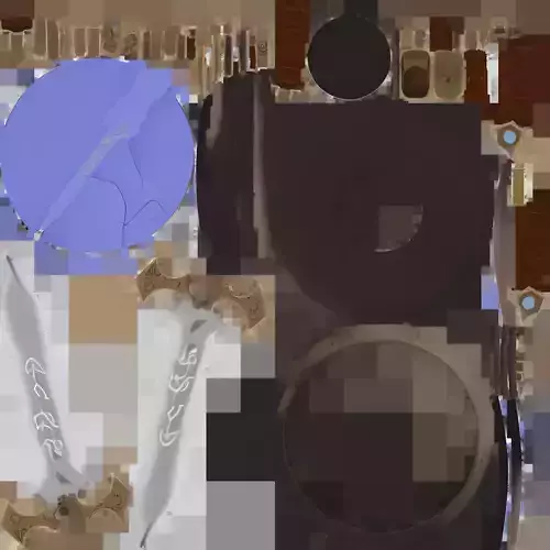 3D model of an ancient magical sword