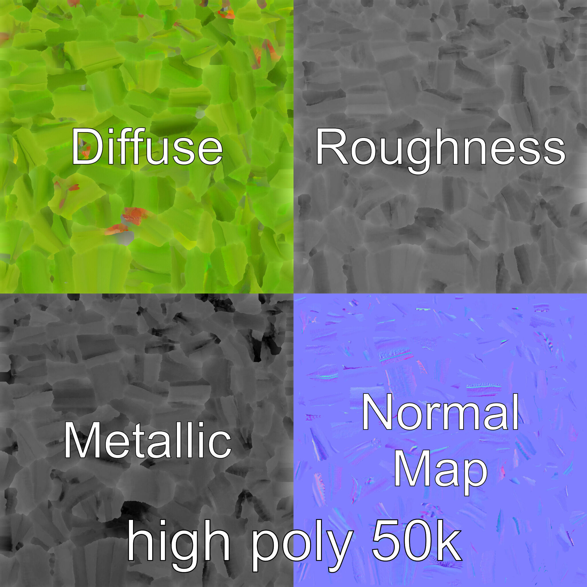 Realistic Green Beans with Smooth Pods model pack Low-poly 3D model_1