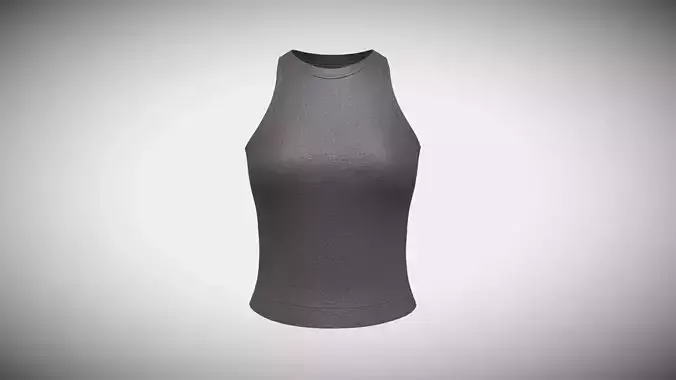 Ladies Tank Tops V6 In Low Poly