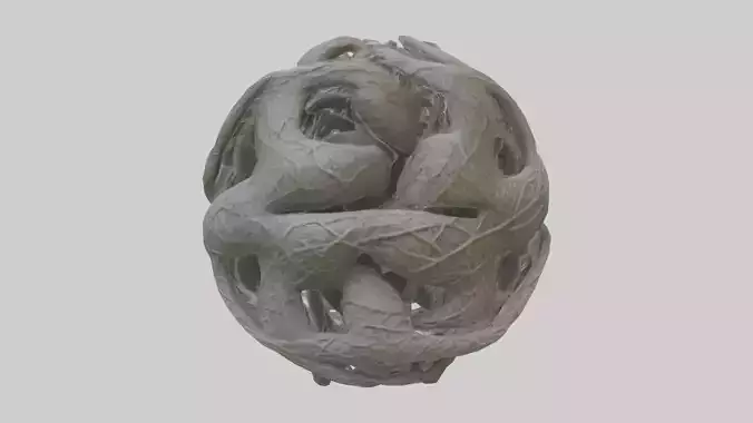 Interwoven Branches statue model