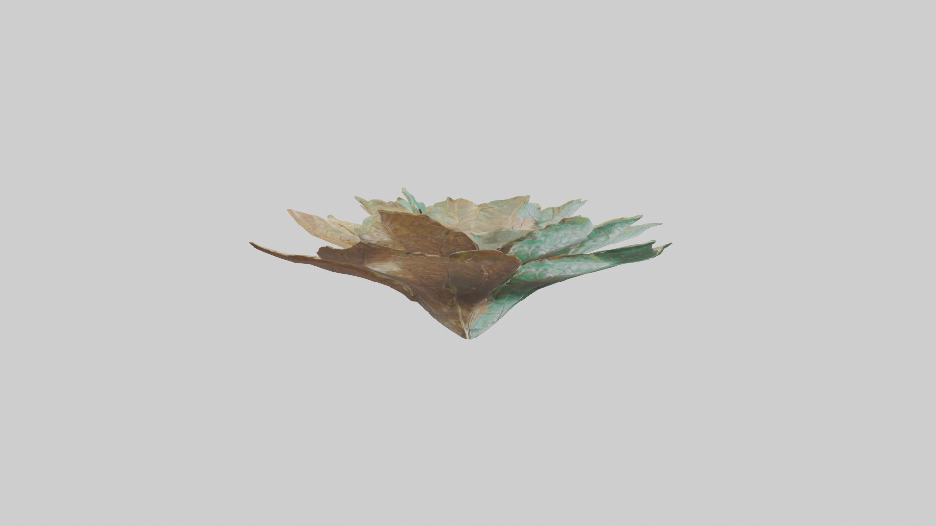 Intricate Leaf Design Sculpture model Low-poly 3D model_13