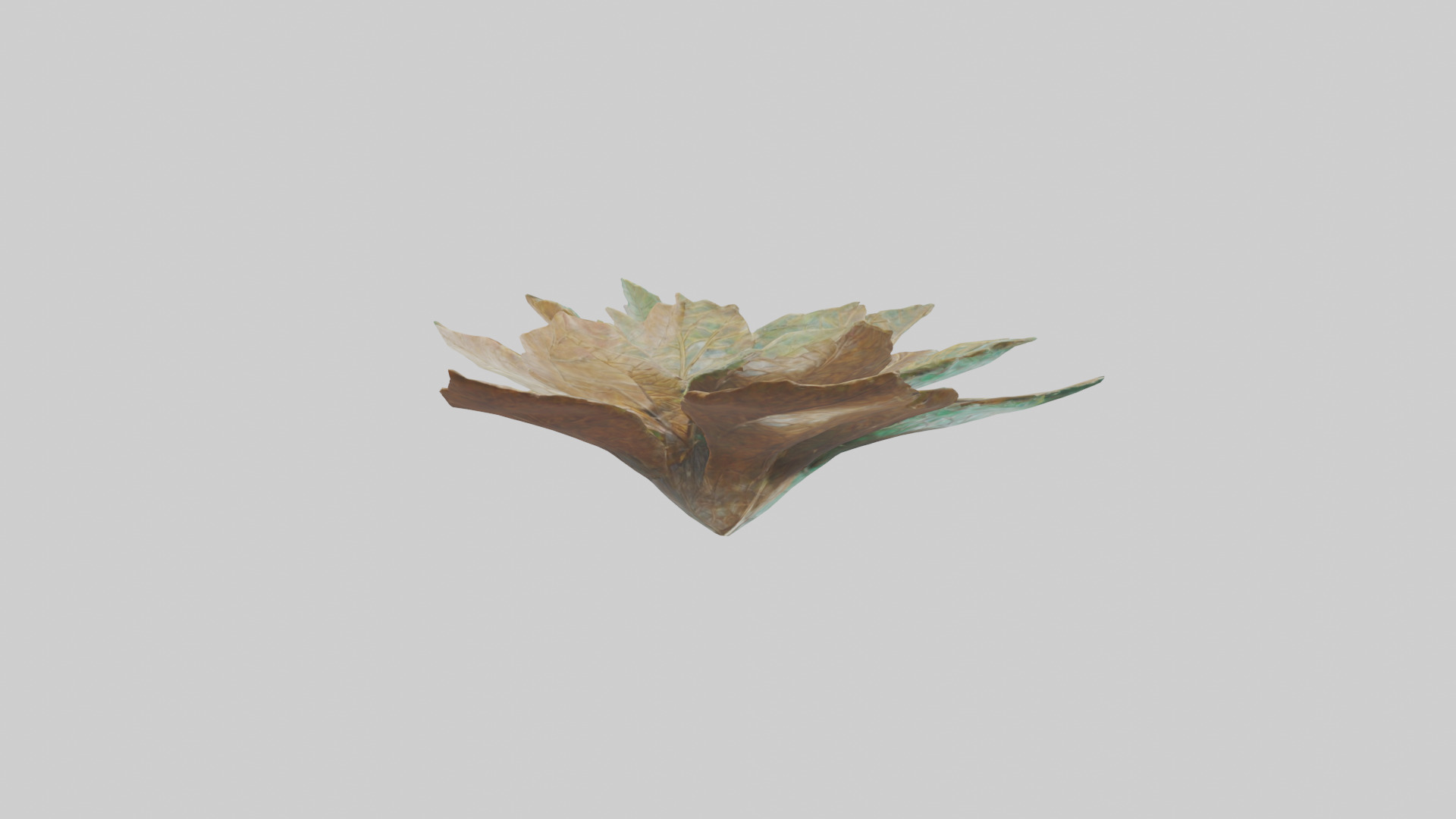 Intricate Leaf Design Sculpture model Low-poly 3D model_2