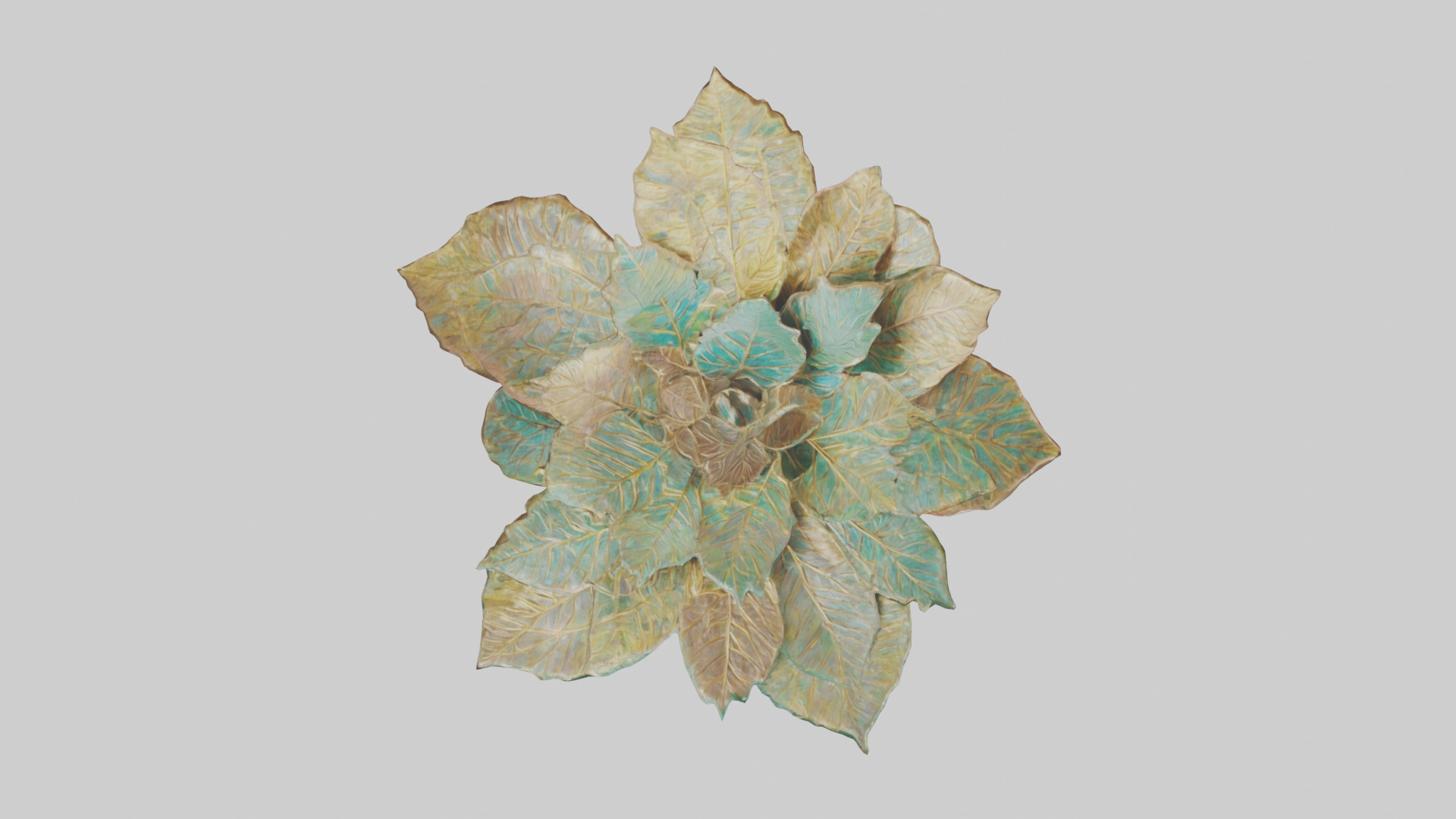 Intricate Leaf Design Sculpture model Low-poly 3D model_14