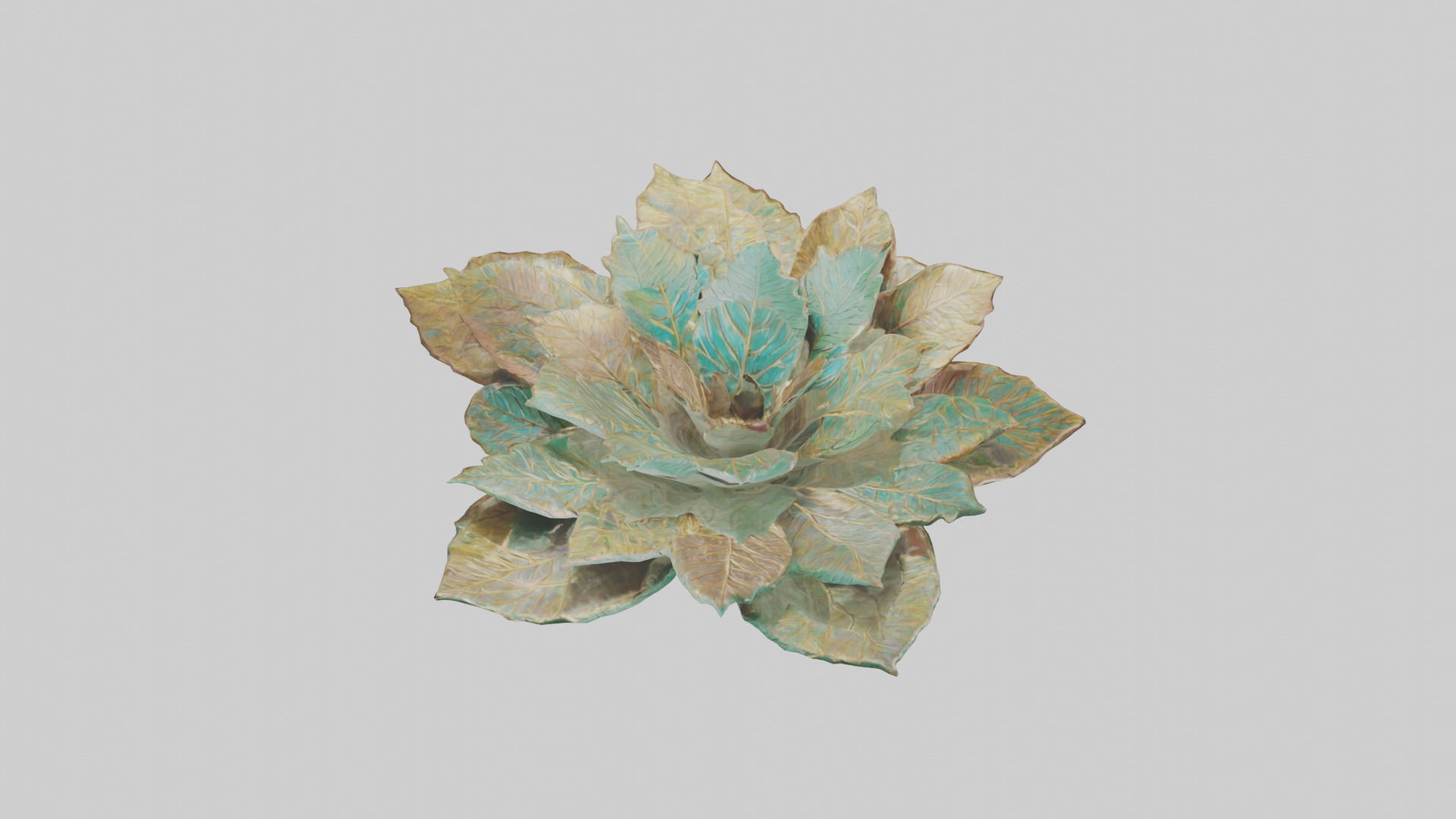 Intricate Leaf Design Sculpture model Low-poly 3D model_16