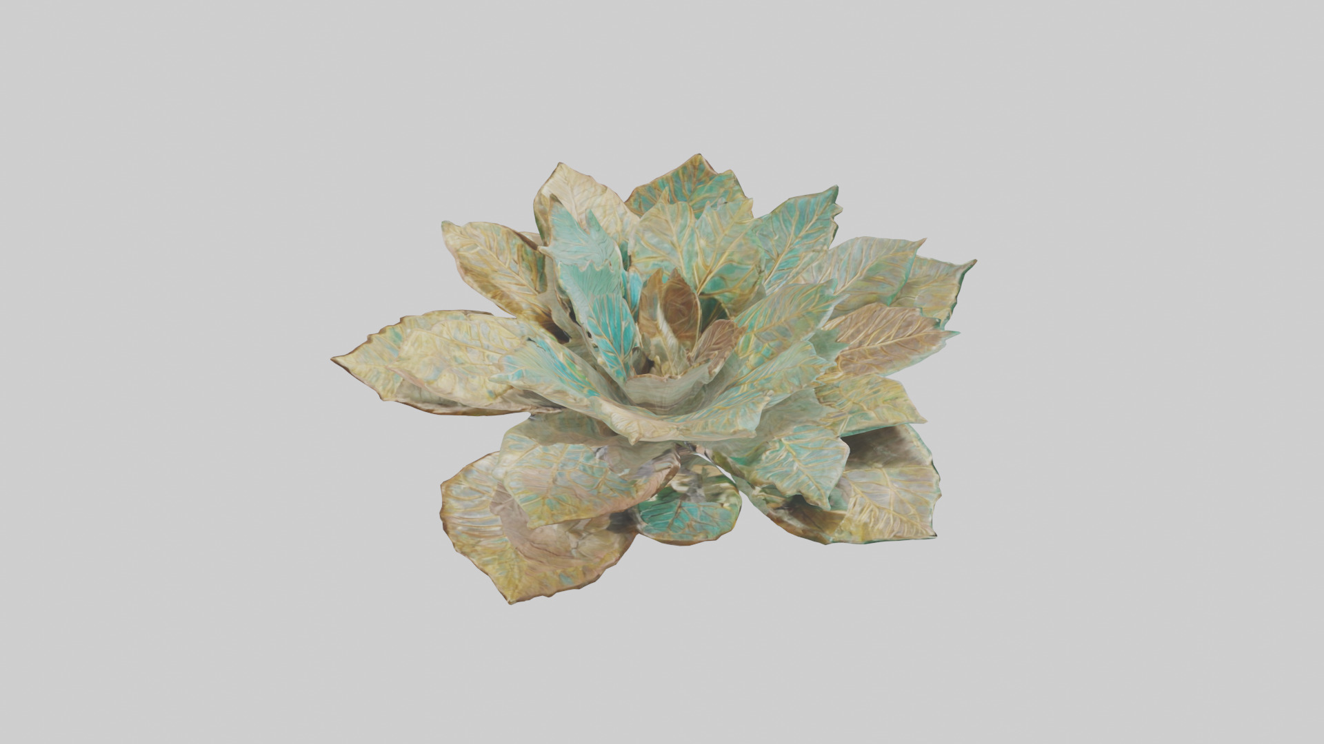 Intricate Leaf Design Sculpture model Low-poly 3D model_18