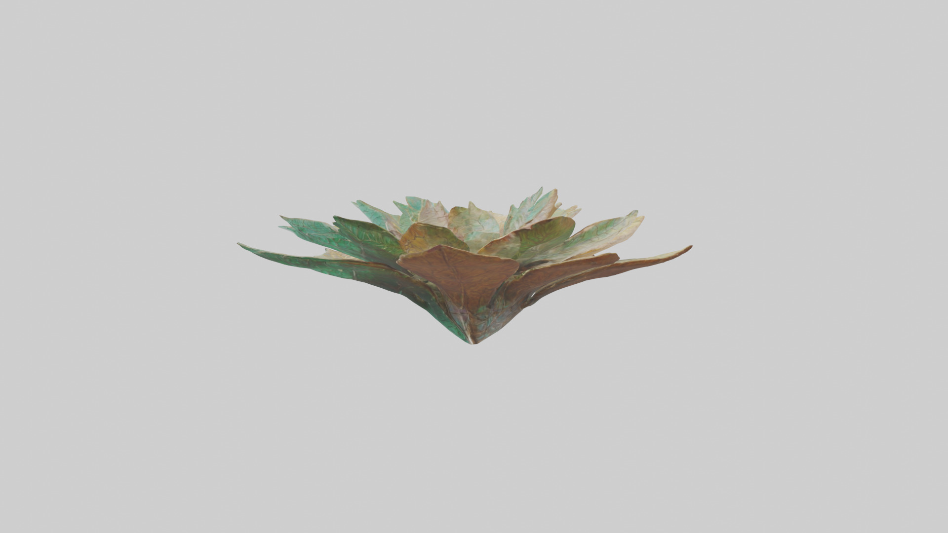 Intricate Leaf Design Sculpture model Low-poly 3D model_12