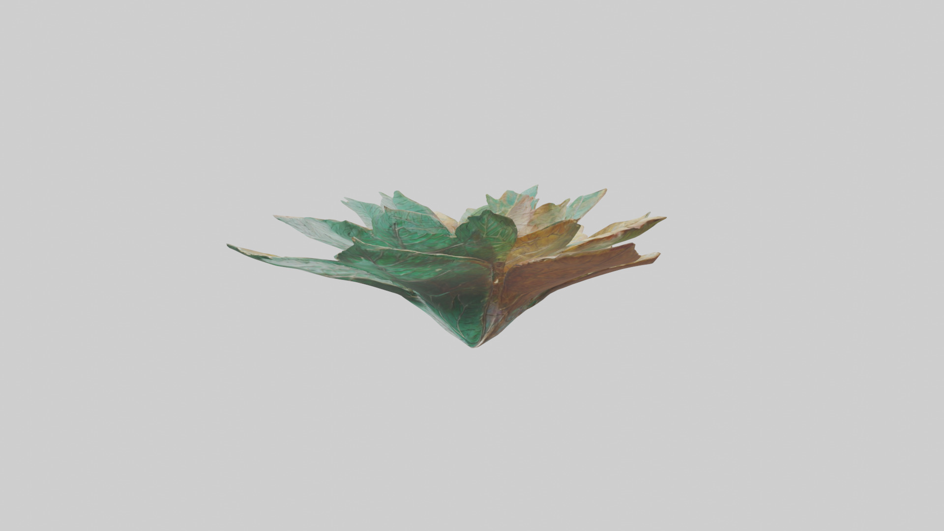 Intricate Leaf Design Sculpture model Low-poly 3D model_10