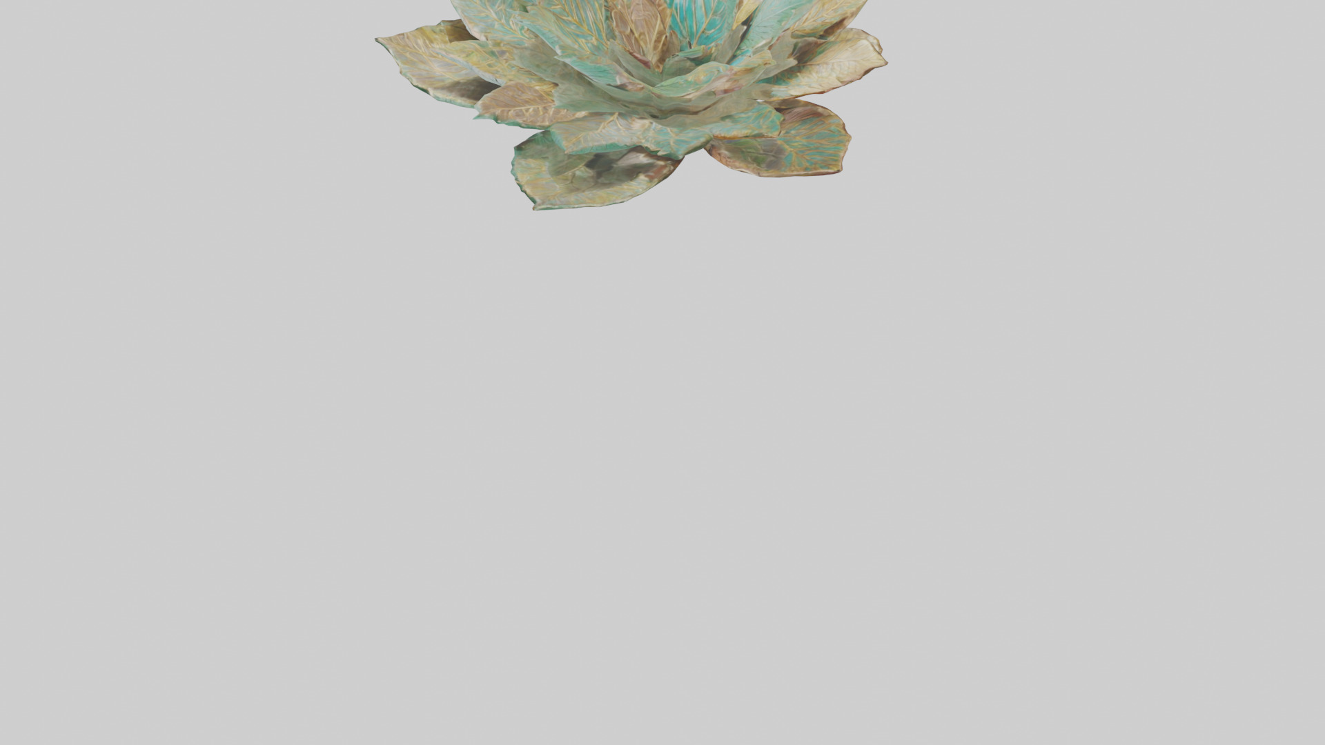 Intricate Leaf Design Sculpture model Low-poly 3D model_5