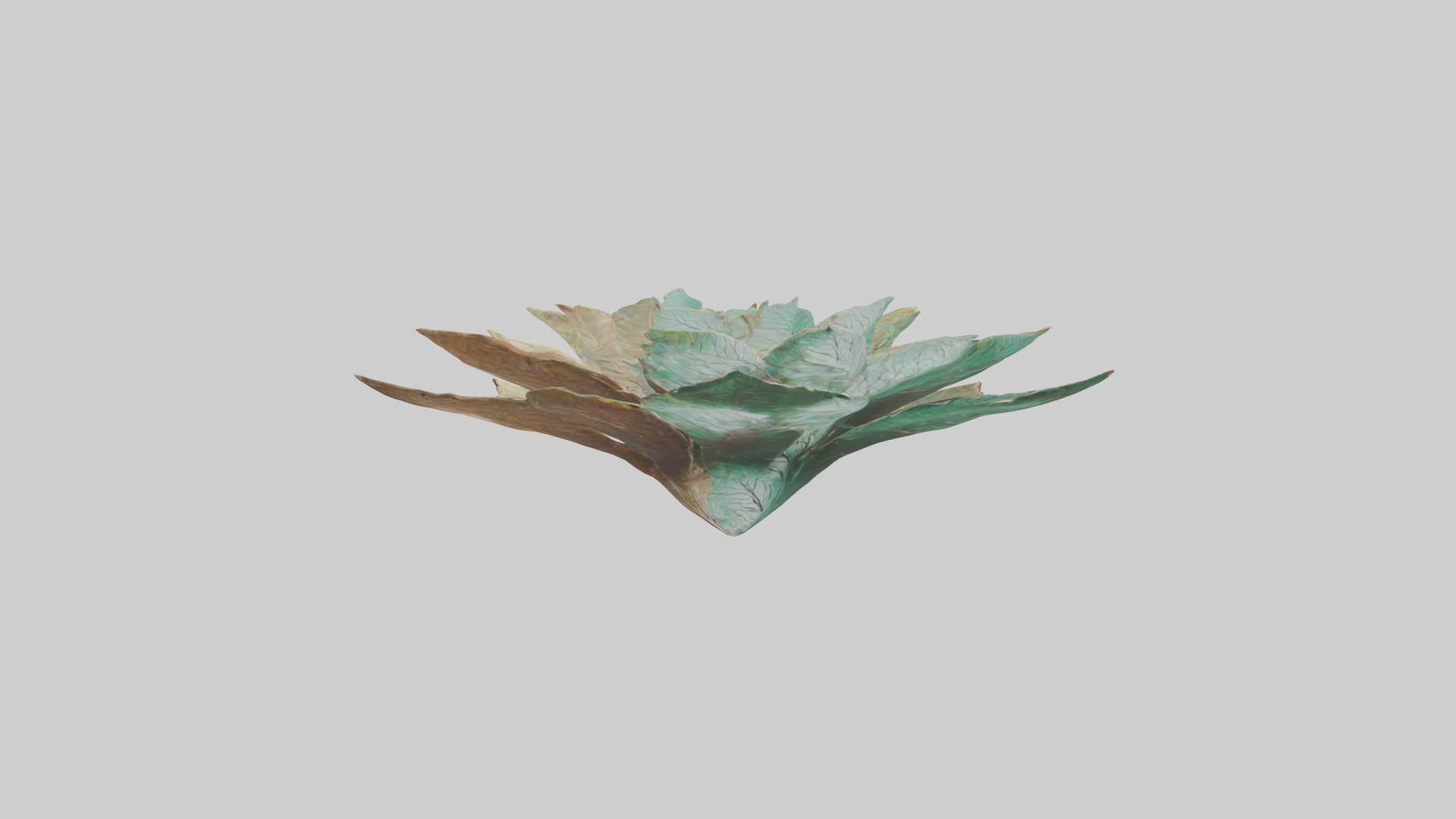 Intricate Leaf Design Sculpture model Low-poly 3D model_7