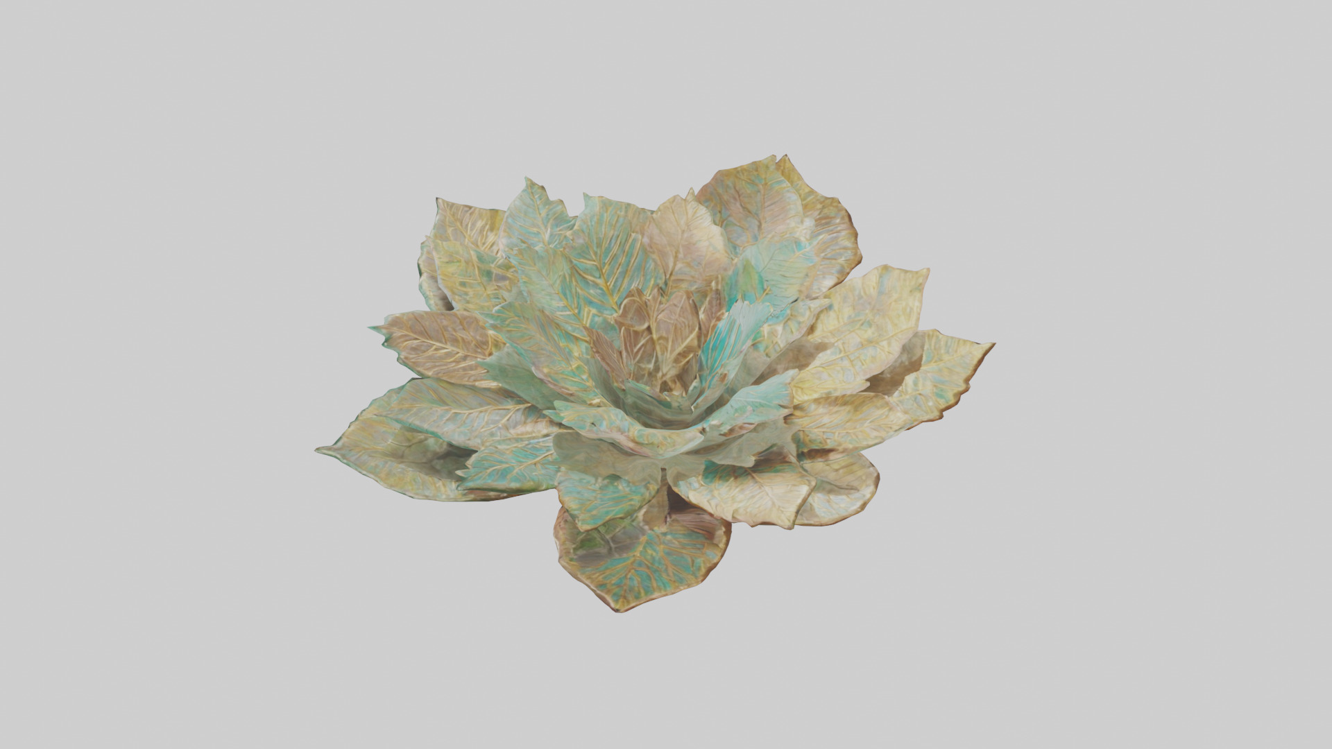 Intricate Leaf Design Sculpture model Low-poly 3D model_17