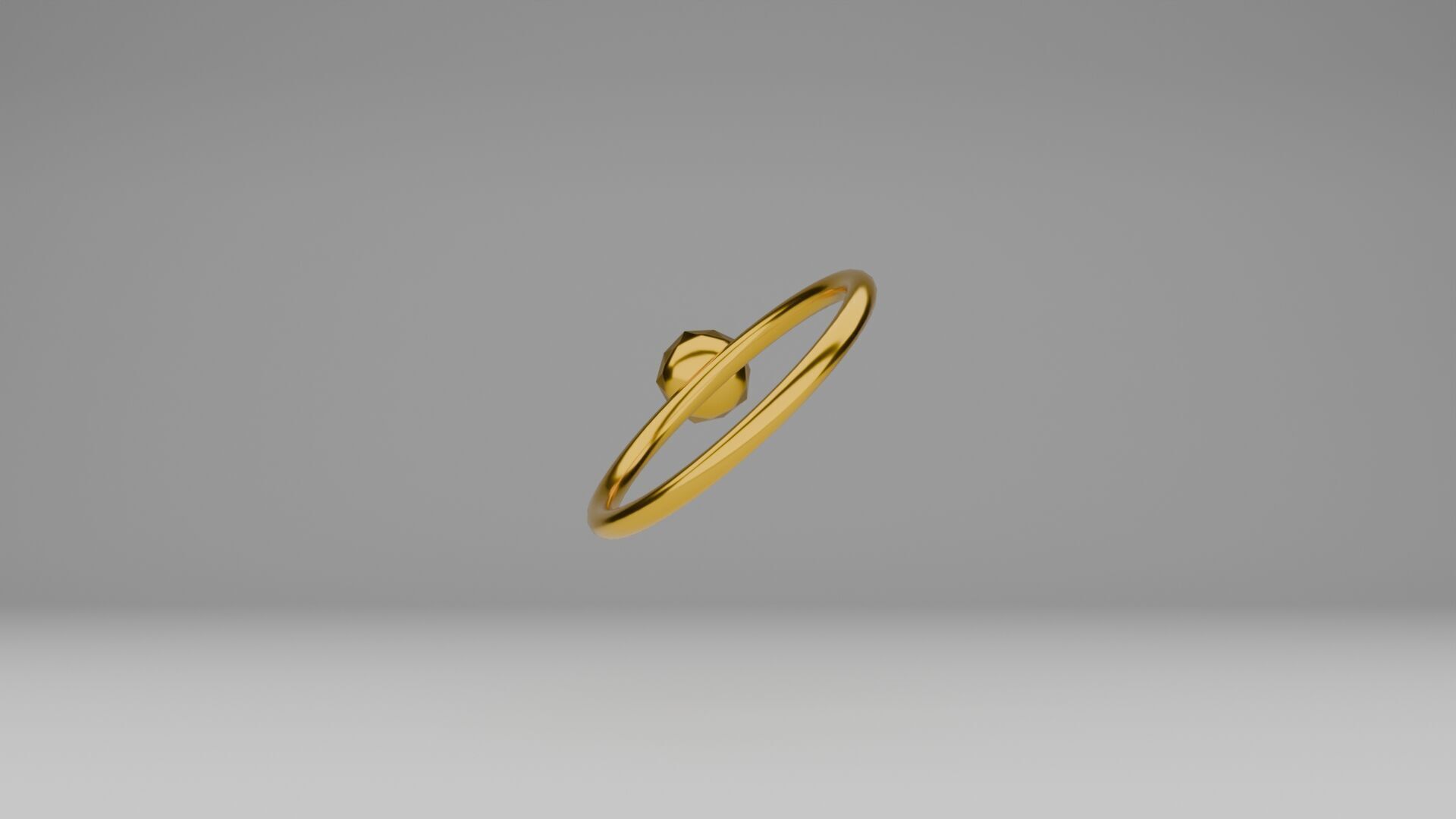 Golden Ring Free low-poly 3D model_3