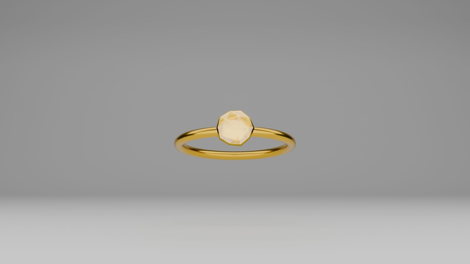 Golden Ring Free low-poly 3D model_1