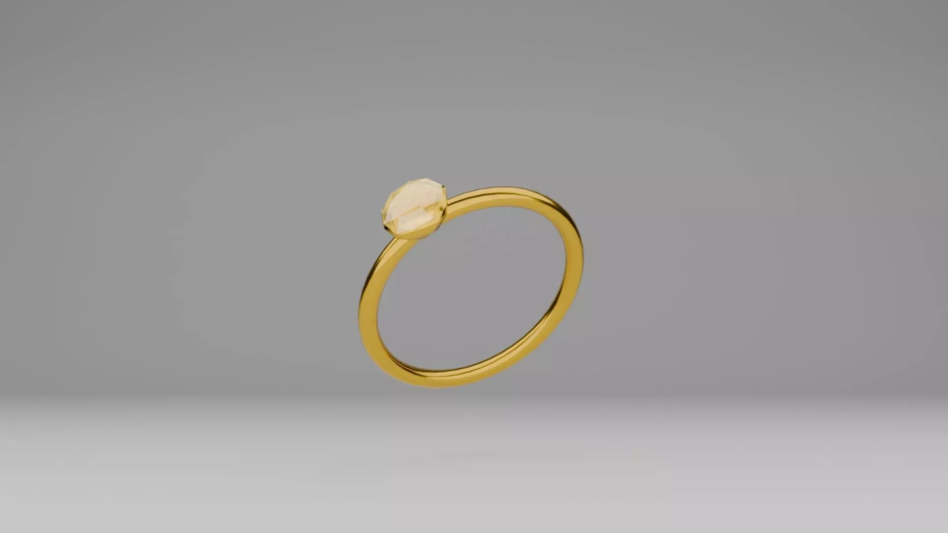 Golden Ring Free low-poly 3D model_0