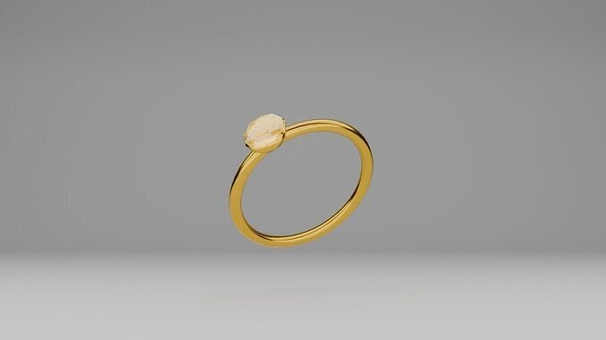 Golden Ring Free low-poly 3D model
