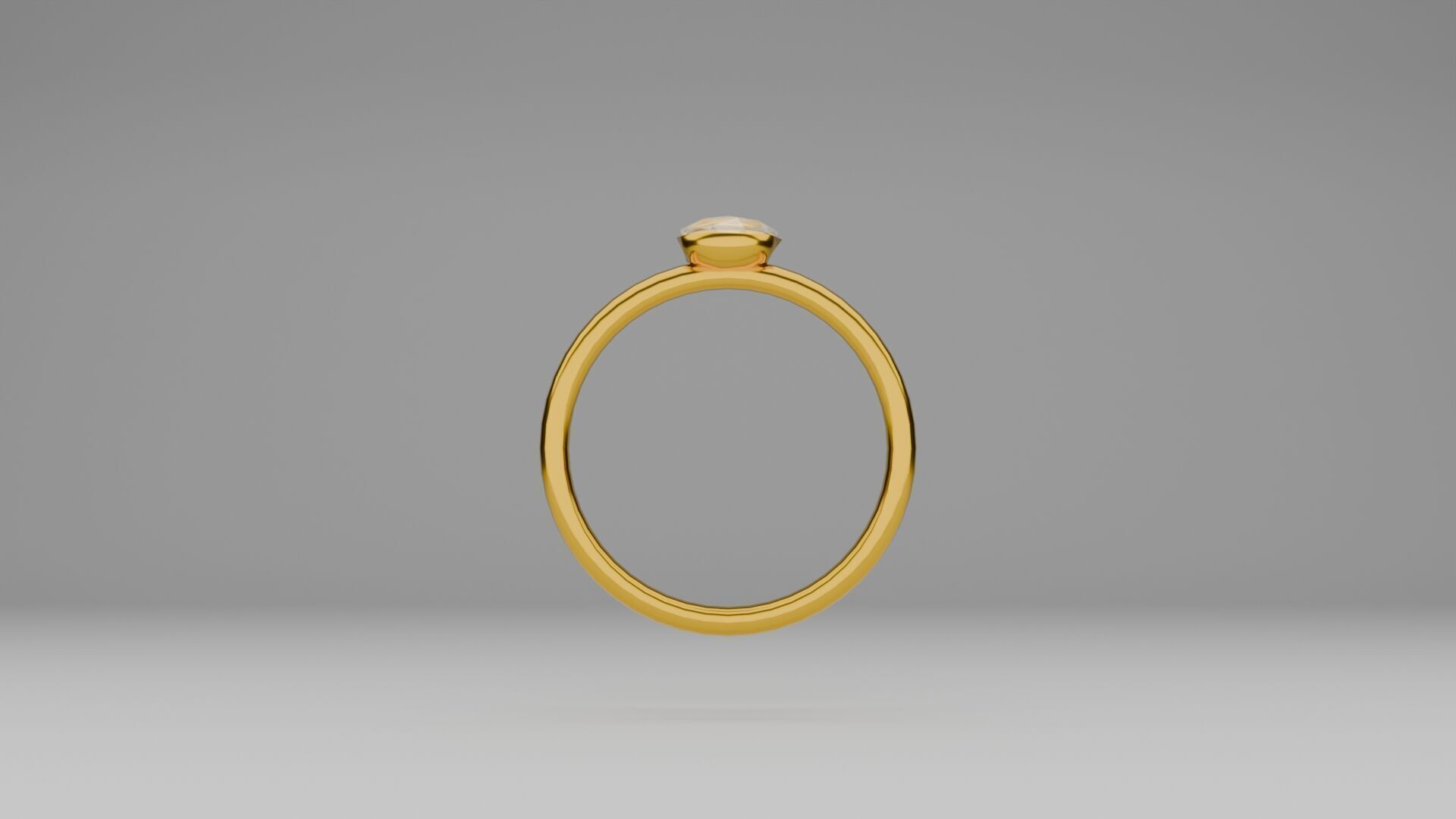 Golden Ring Free low-poly 3D model_2