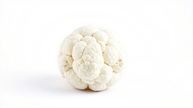Natural Cauliflower Realistic 3D Model Pack Low-poly 3D model 4