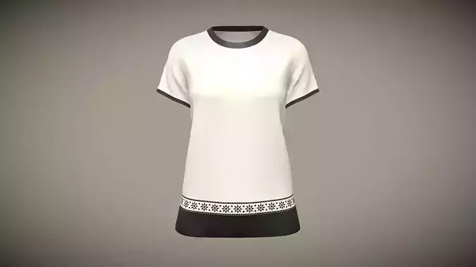 Ladies Tops With Lace In Low Poly