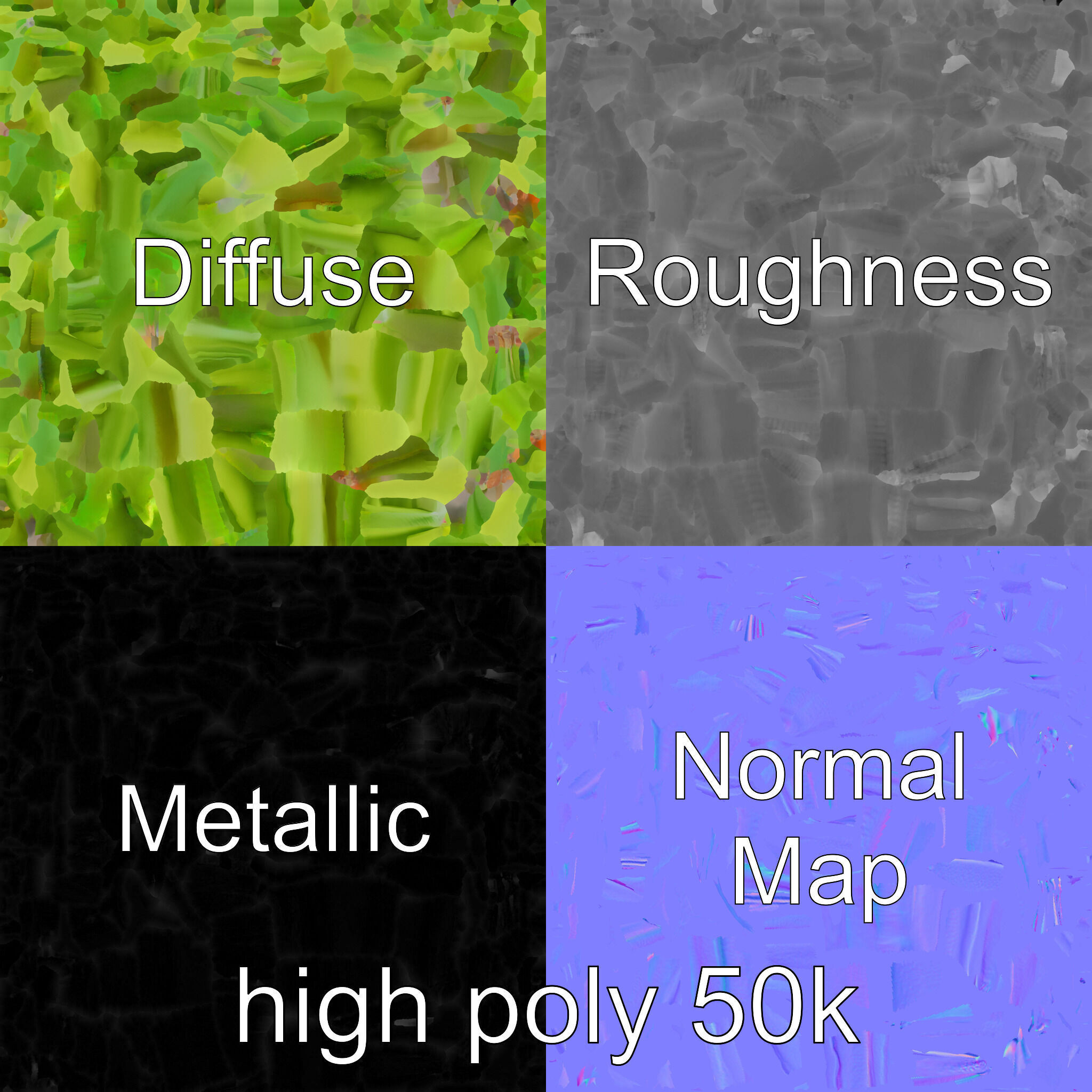 Realistic Green Beans Vegetable 3D model pack Low-poly 3D model_1