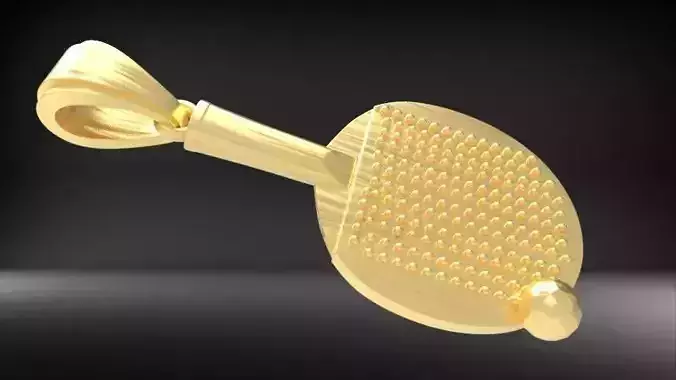 Ping Pong Racket Necklace