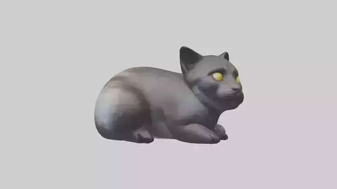 Iriomote Cat resting model