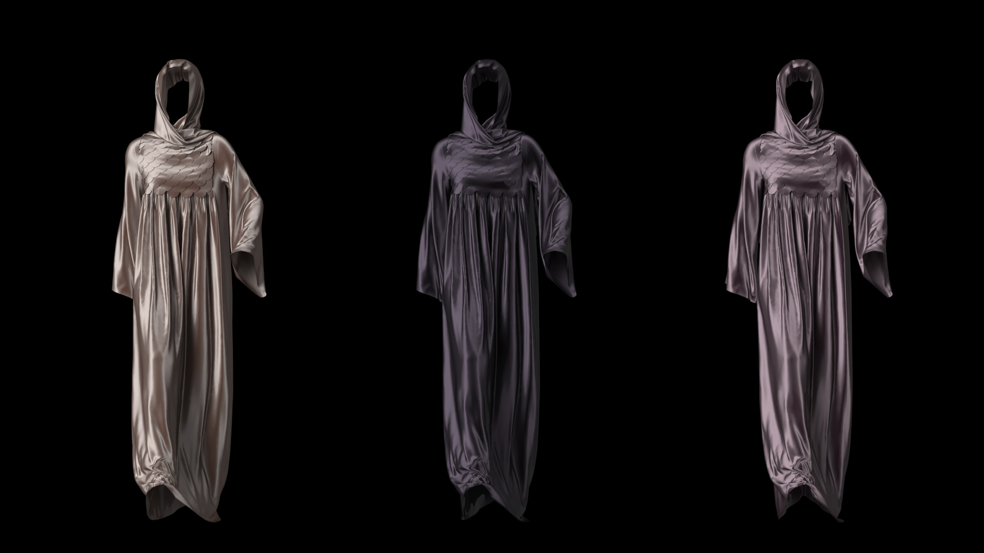 Abaya V10 Walk Cycle Animation 3D model_4